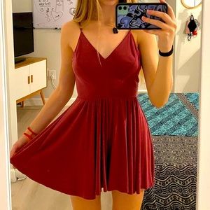 Urban Outfitters burgundy romper